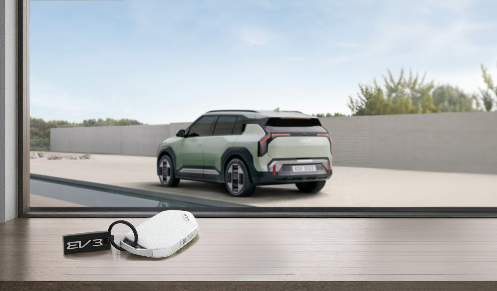 Brelok Kia EV3 - czarny