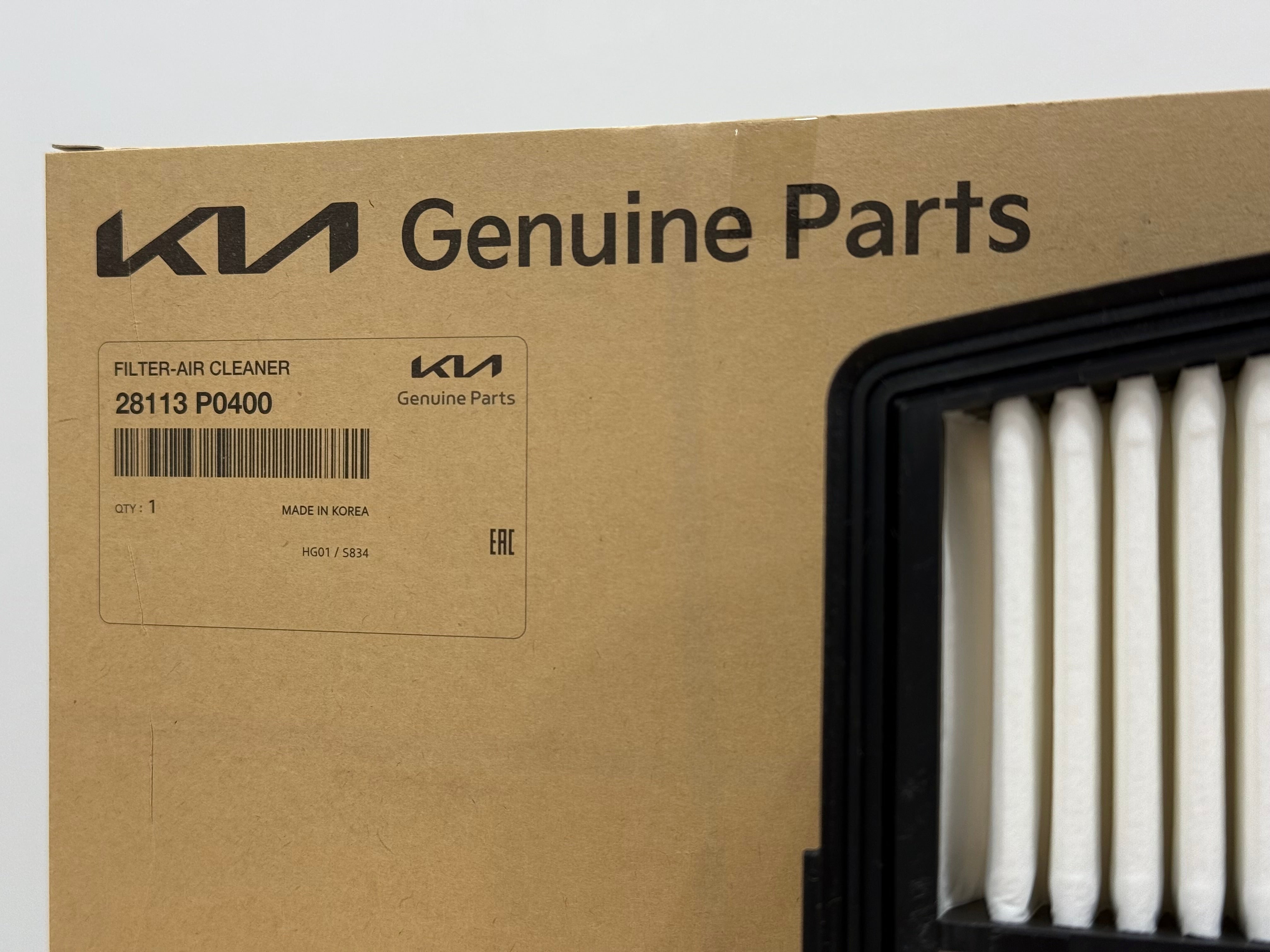 Oryginalny filtr powietrza Kia Sportage V NQ5 28113P0400