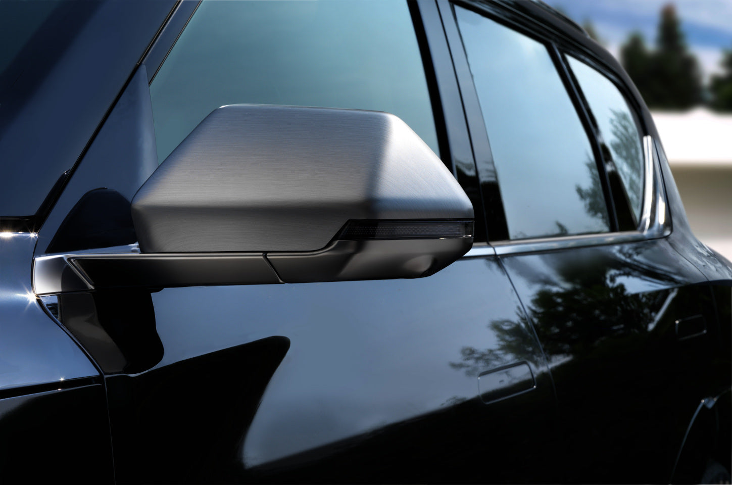 Nakładki lusterek bocznych Kia EV5 (szczotkowane aluminium)