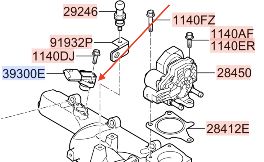 Oryginalny czujnik ciśnienia doładowania MAP Kia Hyundai 393002A600