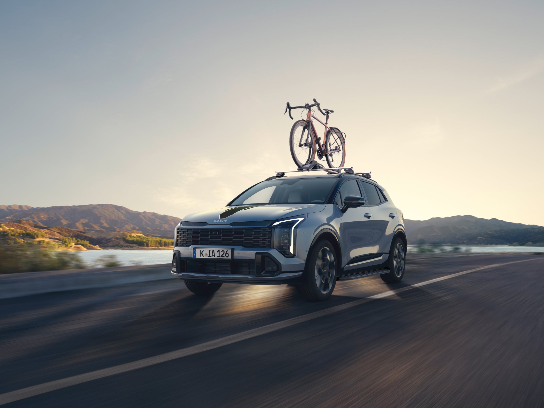 Belki dachowe aluminiowe Kia Sportage V NQ5