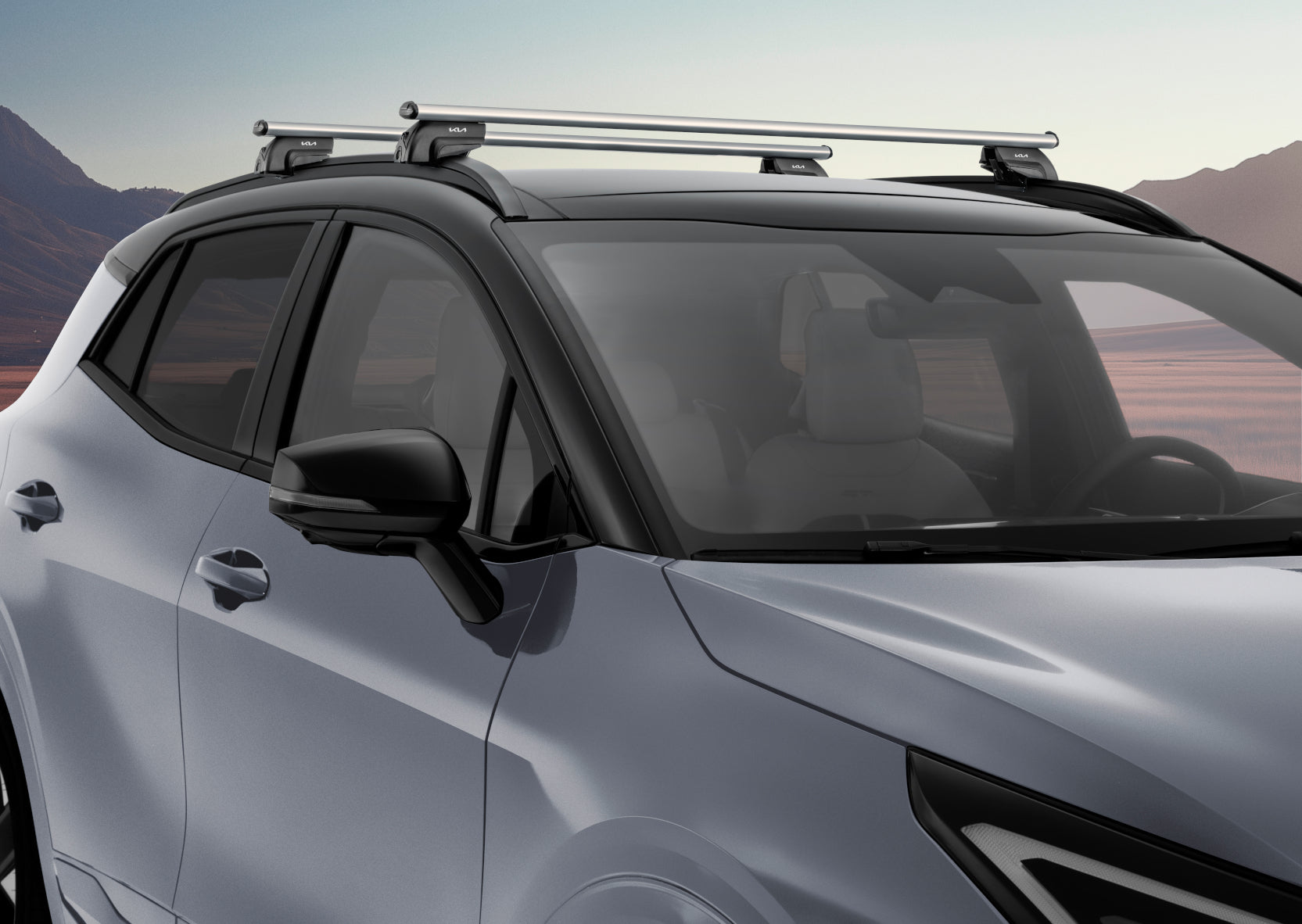 Belki dachowe aluminiowe Kia Sportage V NQ5