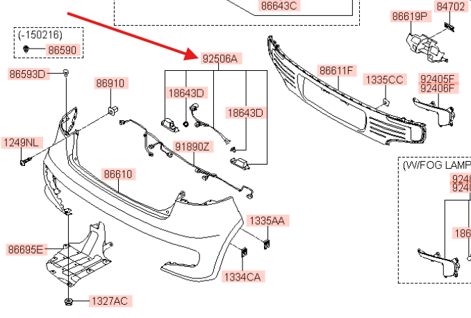 Lampa oświetlenie tablicy rejestracyjnej Kia Rio III 2011-2016 925011W200 OE