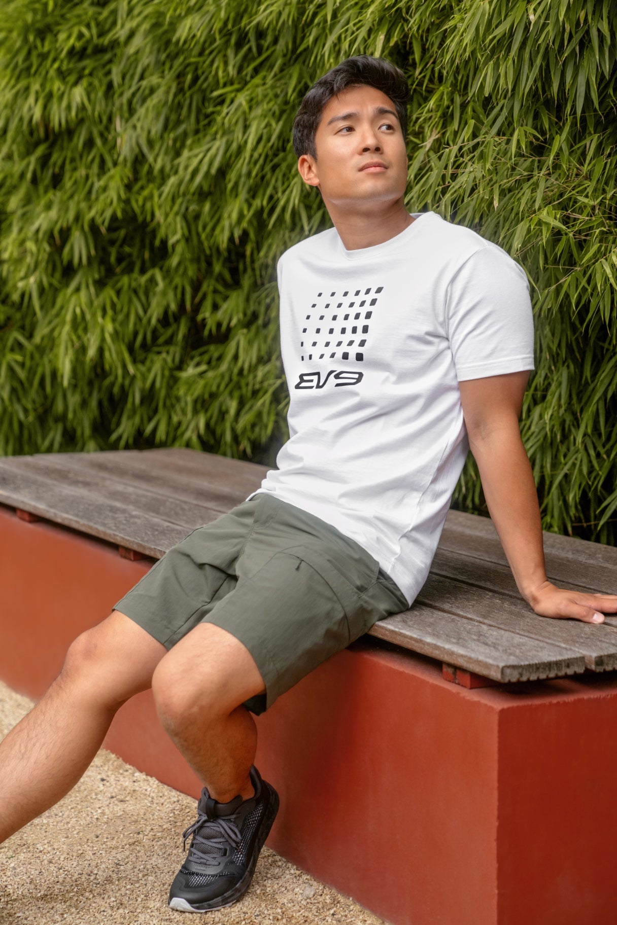 Męski t-shirt Kia EV9 – biały